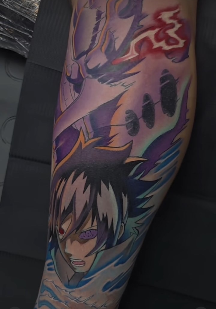 Black and grey custom tattoo by Sean