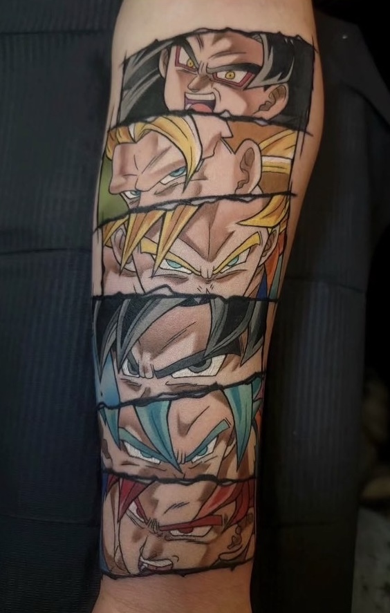 Anime inspired tattoo by TattsBySean
