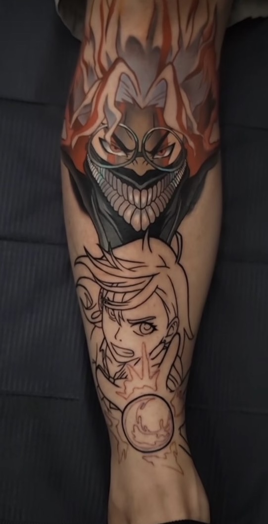 Black and grey tattoo portfolio piece by Sean